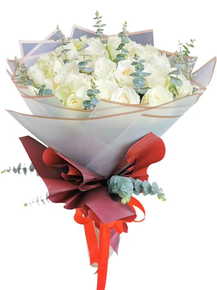 white rose big bouquet las pinas city