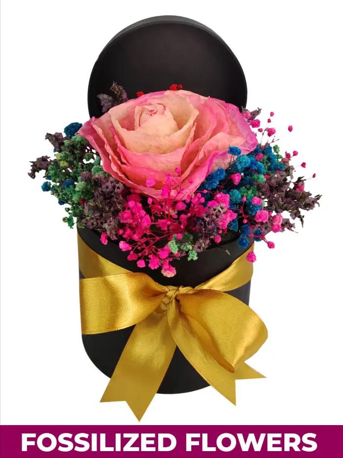 bouquet of dried flowers and sunflowers