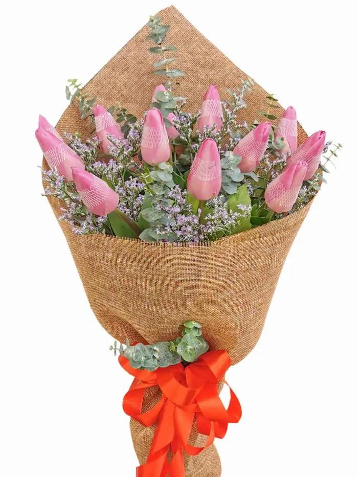 Premium Tulip Flower Bouquet Arrangements Same Day Delivery To Silang City