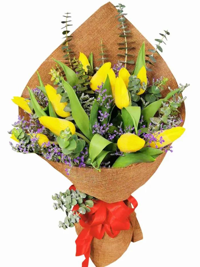Premium Tulip Flower Bouquet Arrangements Same Day Delivery To Paombong City