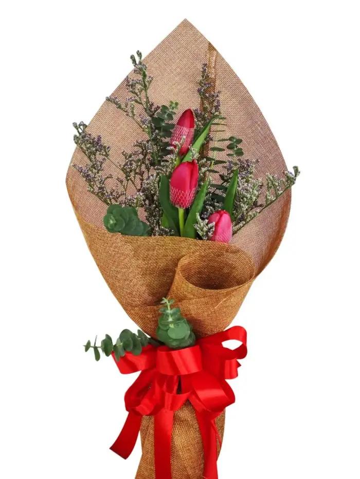 Premium Tulip Flower Bouquet Arrangements Same Day Delivery To La-Paz City