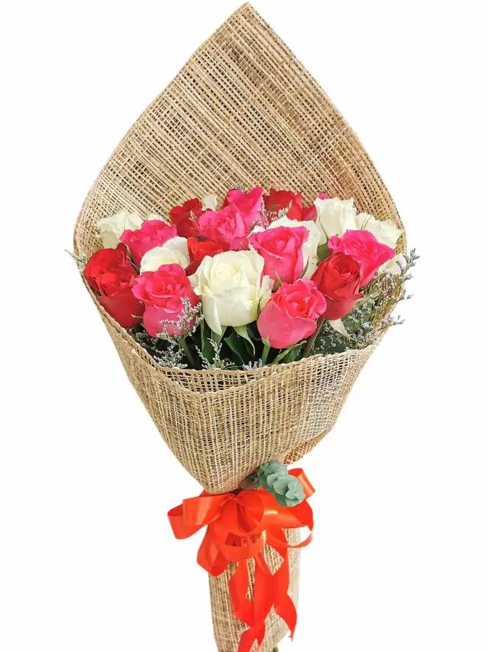 24 mixed rose bouquet