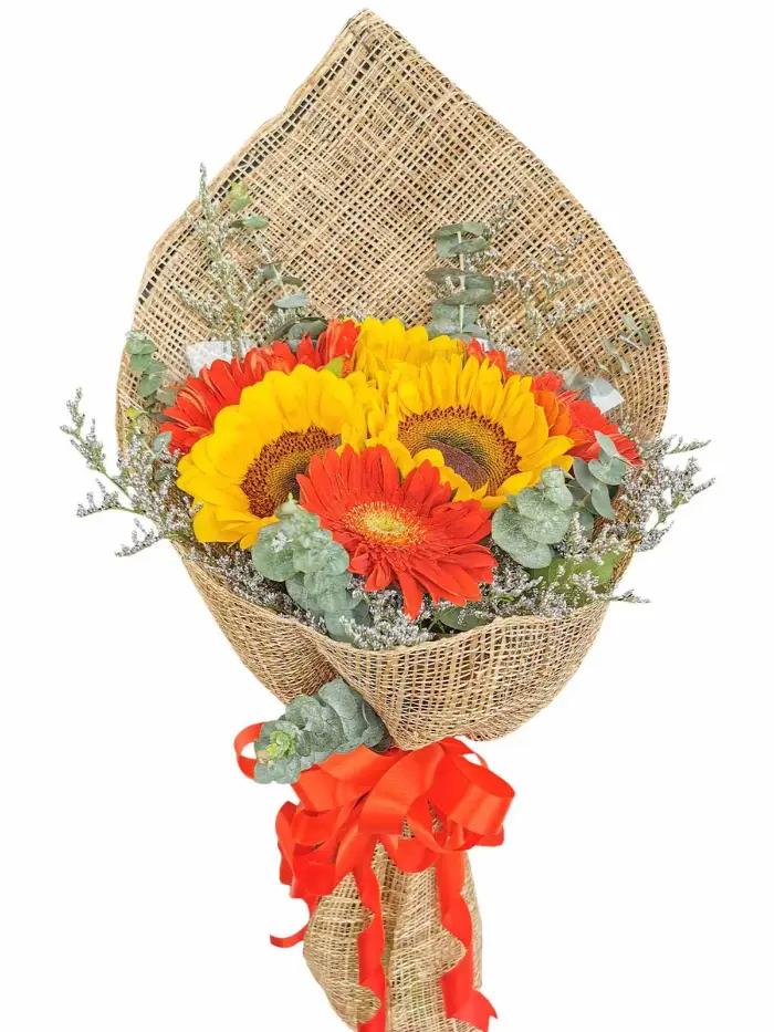 Best Wishes Mixed Flower Bouquet – Fresh and Vibrant Floral Arrangement