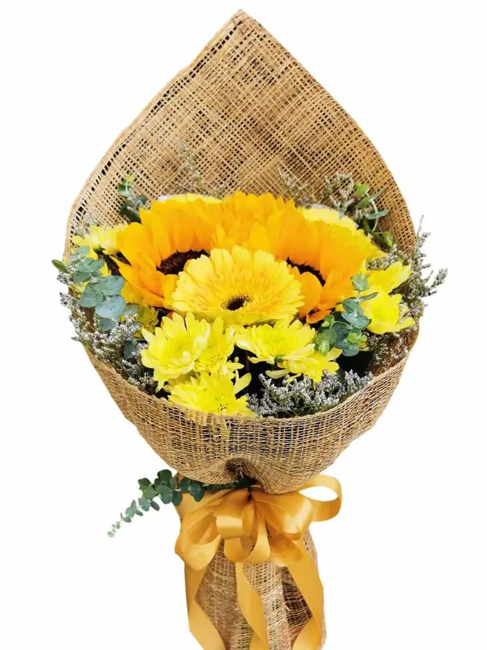 Bright Day Mixed Collection – Sunflowers, Roses, Gerberas & Lilies for Same-Day Delivery