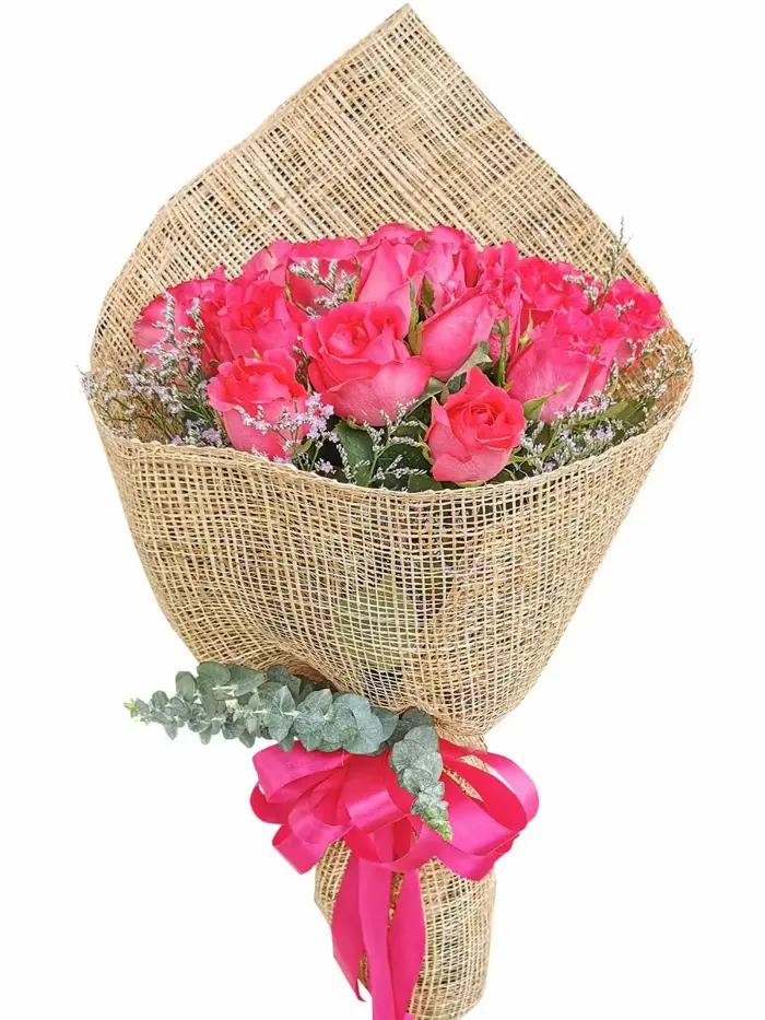 24 pink rose bouquet