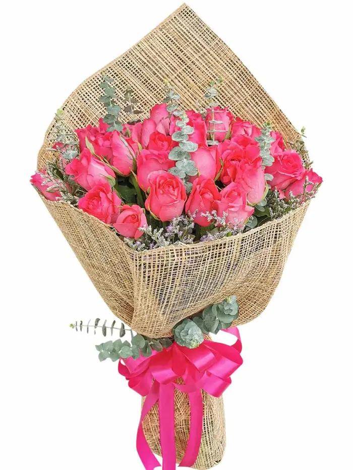 36 pink rose bouquet romantic flower gift