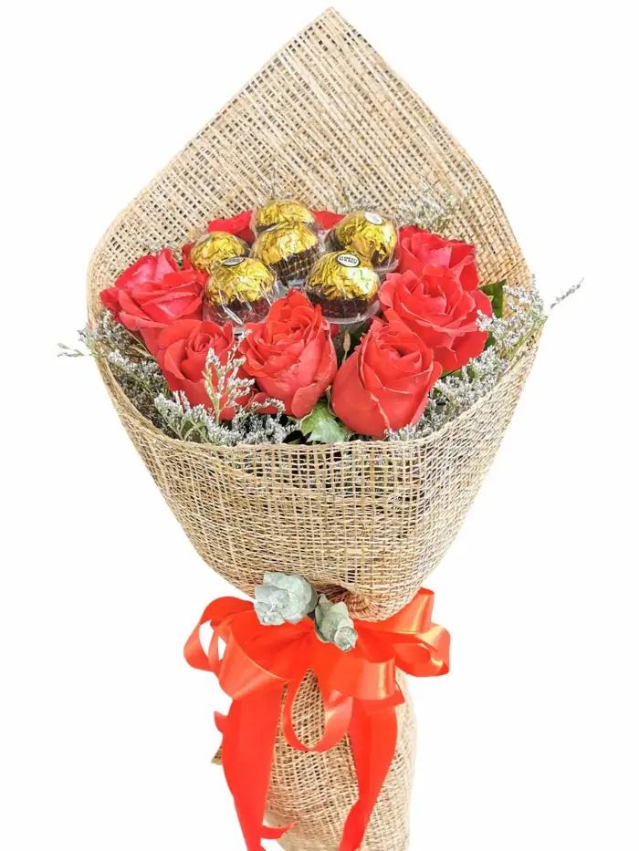 Red Rose + Chocolate Bouquet Laguna