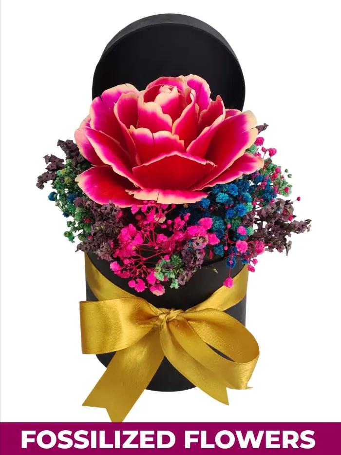 sunflower bouquet with dried flowers