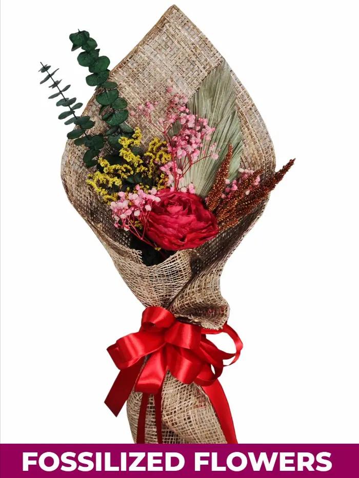 1 Stem Dry Red Rose Gift Bouquet – Preserved Flower Delivery Bulacan