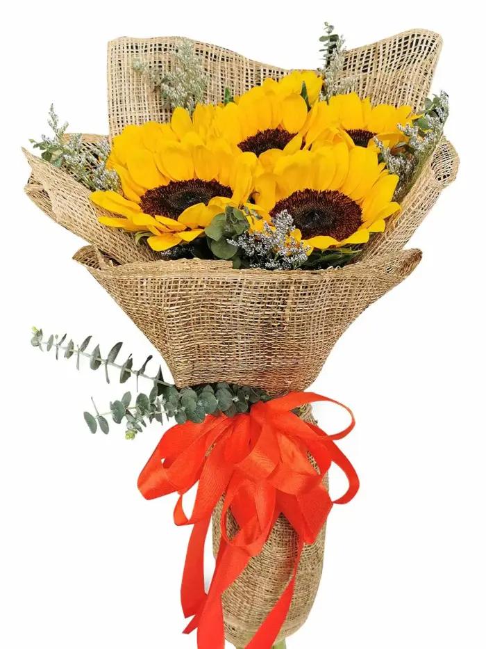 6 stem sunflower bouquet gift sunflower bouquet delivery Cavite
