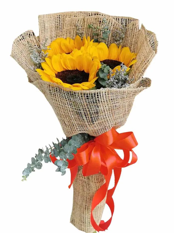 3 stem sunflower bouquet gift sunflower bouquet delivery Cavite