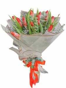 red tulips bouquet almanza dos las pinas city