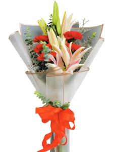 beautiful red mixed flower flower bouquet