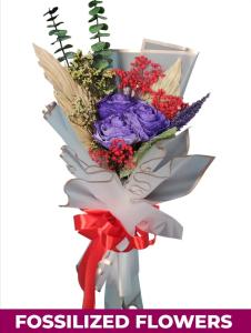 black dried flower bouquet