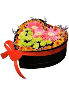 Elegant Harmony Mixed Love Box - Anniversary & Romantic Flower Gift Elegant Harmony Mixed Love Box - Premium Mixed Flowers Gift Box