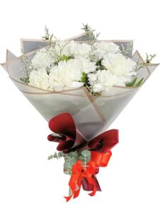 white carnation bouquet caloocan city