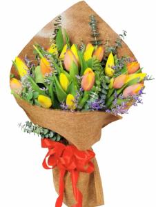Premium Tulip Flower Bouquet Arrangements Same Day Delivery To Lumban City