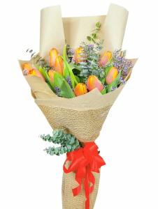 Premium Tulip Flower Bouquet Arrangements Same Day Delivery To Naic City