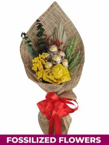 Ferro & One Dried Flower Bouquet | FlowerBouquet.vip Batangas Gift Ferro & One Dried Flower Bouquet – Preserved Flower Delivery Batangas