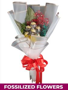 chocolates and dried flower bouquet caloocan city