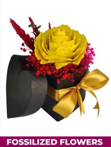 Fossilized Rose Heart Box Gift | FlowerBouquet.vip Batangas Gift Fossilized Rose Heart Box Gift – Preserved Flower Delivery Batangas
