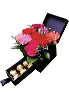 mixed carnation chocolate box Metro Manila same day fresh bloom box delivery