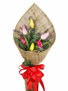 6 Stem Mixed Tulip Bouquet – Flowers Gift Delivery Batangas 6 Stem Mixed Tulip Gift Bouquet – fresh tulips delivery Batangas