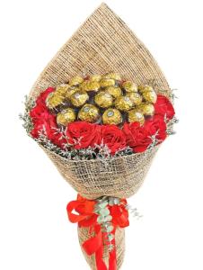 24pcs Chocolate with Red Rose Bulacan