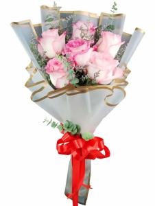 sunflower bouquet with Imported Roses