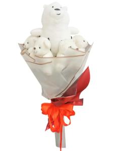 white teddy bear