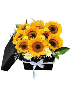 Sunflower Love Box Gift Delivery Laguna Sunflower love box gift sunflower gift box delivery Laguna