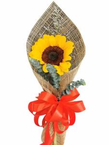 Single Stem Sunflower Bouquet Gift Delivery Cavite 1 stem sunflower bouquet minimalist sunflower gift delivery Cavite